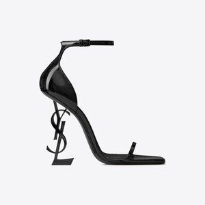 YSL OPYUM SANDALS IN PATENT LEATHER